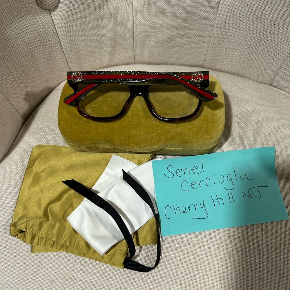 Authentic Gucci Red and Black Women's Optical Glasses - Picture 3 of 7